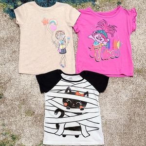 3T Embellished Graphic Tee Set